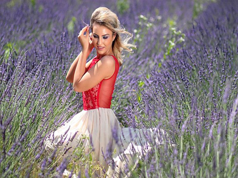 purple dresses