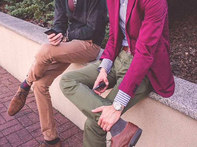 brown faux leather short skirt