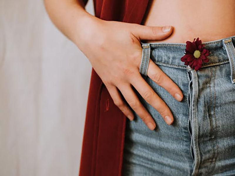 Faded denim jean shorts with distressing and frayed hems